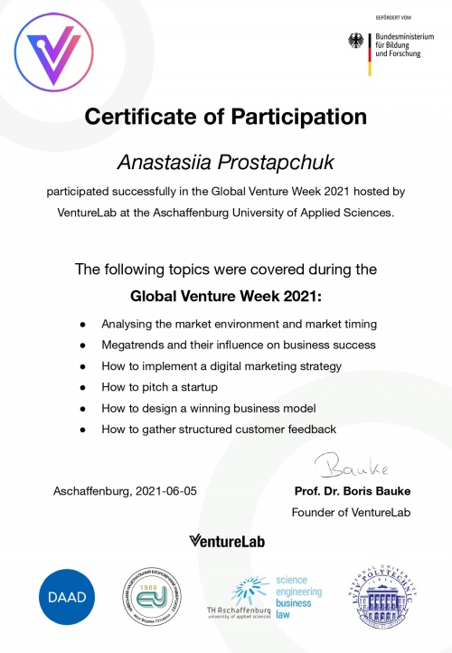 Anastasiia Prostapchuk Certificate of Participation Global Venture Week page-0001.jpg